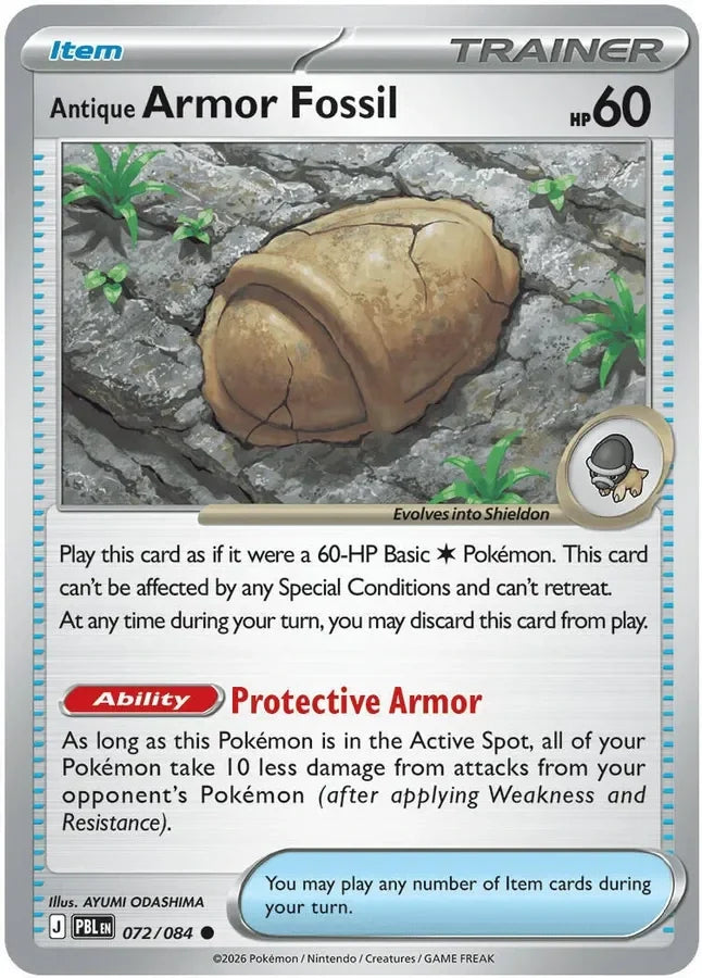 Antique Armor Fossil 072/084 – Pitch Black